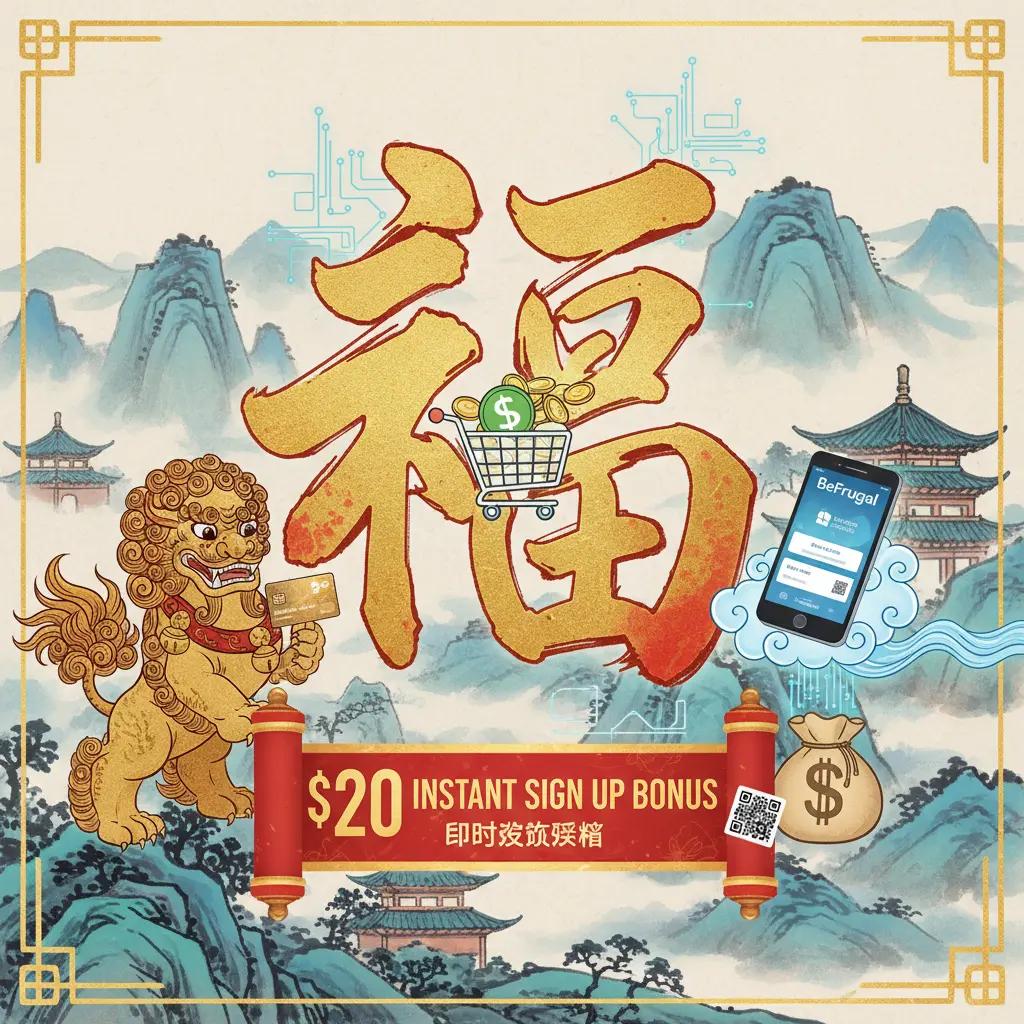 instant $20 sign up bonus - BeFrugal